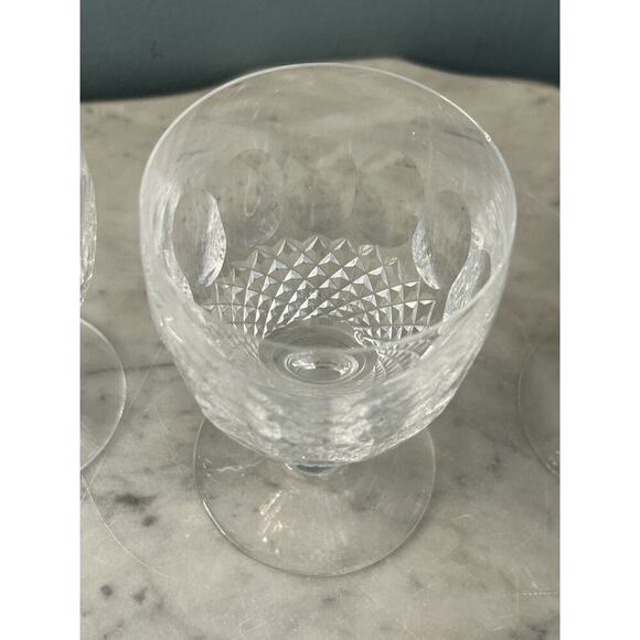 (3) Waterford Crystal ‘Colleen’ Glasses 5.25" Short Stem Water Goblet Wine Glass - Picture 15 of 16